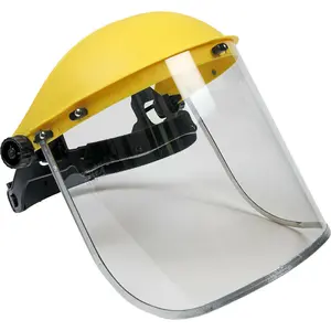 Adjustable Brow Guard with Full Face Shield - Impact Grade B for Safety Protection