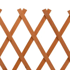 Berkfield Garden Trellis Fence Orange 120x60 cm Solid Firwood