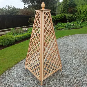 Primrose Wooden Garden Obelisk for Garden Climbers Climbing Plants 64cm x 180cm