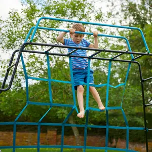 TP Explorer Metal Climbing Frame Set with Monkey Bridge Black Edition