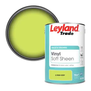 Leyland Trade Vinyl Soft Sheen Walls & Ceilings Emulsion Paint (S 0560-G50Y) - 5L