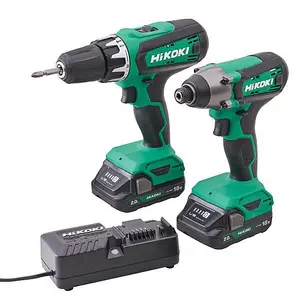 HiKoki 18V Combi & Impact Drill Twin Pack XMS24HIKOKI