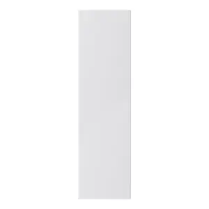 GoodHome Stevia Gloss grey Slab Tall wall Cabinet door (W)250mm (H)895mm (T)18mm