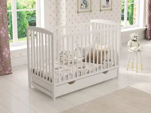 Jacob cot bed 120x60cm with drawer & Aloe Vera mattress