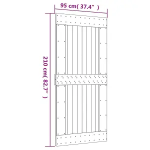 Berkfield Door NARVIK 95x210 cm Solid Wood Pine