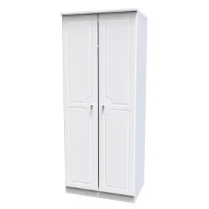 Stratford 2 Door Wardrobe in White Ash (Ready Assembled)