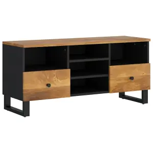 Berkfield TV Cabinet 100x33x46 cm Solid Wood Mango and Engineered Wood