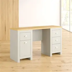 Leyla Desk Zipcode Design Colour: Grey