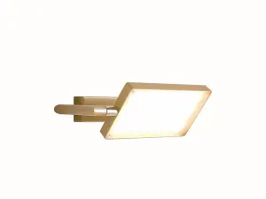 Luminosa BOOK LED Wall Light Gold 3200lm 3200K 22.5x10-15cm