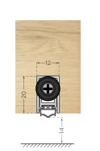 Exitex Concealex A8100 926mm - Aluminium