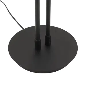 Lockie matt black LED Floor lamp