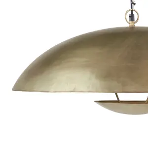 Metal Pendant Lamp Brass AGRANI