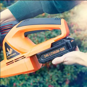 LawnMaster MX 24V 52cm Hedge Trimmer with Battery and Charger - 2 year guarantee