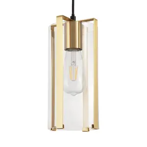 GoodHome Saiphi Gold effect 3 Lamp Pendant ceiling light, (Dia)690mm