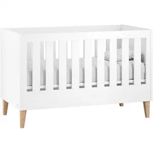 Saluzzo Convertible Cot Bed Premium White