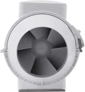 125mm Silent Inline Air Intake Fan  Powerful Extractor for Hydroponic Grow Rooms