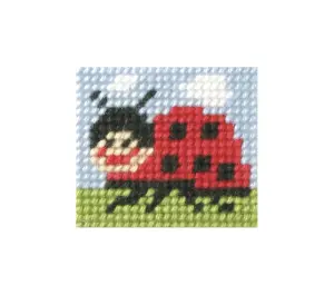 EMB KIT LADYBIRD - Needlepoint Kit: My First Embroidery: Ladybug - Orchidea