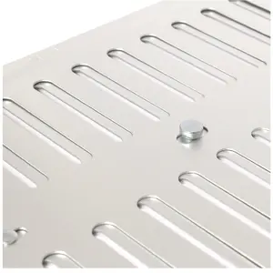 Home Smart 9" x 6" Adjustable Air Vent Satin Anodised Aluminium/Metal Chrome Grille Cover