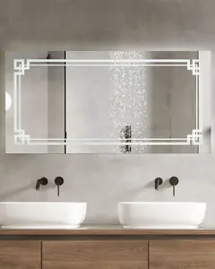 LED Bathroom Mirror AVRANCHES Silver