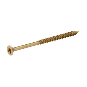 TurboDrive Double self-countersunk Yellow-passivated Steel Screw (Dia)5mm (L)90mm, Pack of 20