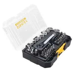 STANLEY FatMax 37-Piece Socket and Bit Set for Professional Mechanics and DIY Enthusiasts