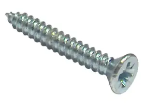 Forgefix Self-Tapping Pozidriv Screws - Zinc Plated, Countersunk, 1/2 Inch x 4 Inch, Box of 200