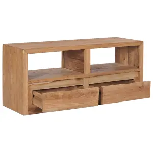 Berkfield TV Cabinet 90x30x40 cm Solid Teak Wood