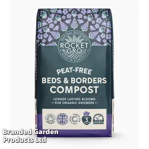 RocketGro Peat Free Beds & Borders Compost 50 Litre x 1 Unit