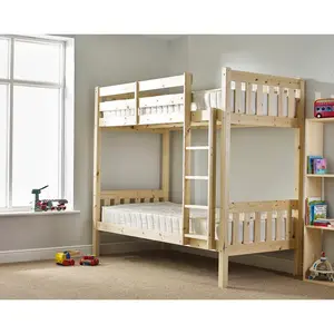 Cambridge Solid Pine Heavy Duty Bunk Bed Short-Single (90cm by 160cm)