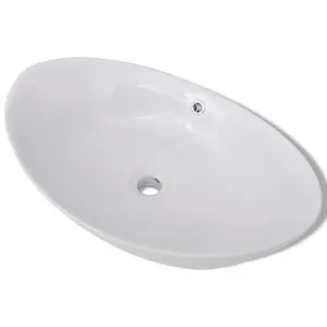 Metro Lane Marinette 590mm L x 385mm W Ceramic Oval Sink White