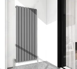 Designer Flat Panel Double Radiator 1600x544 Anthracite by MCC