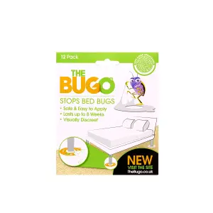 Bugo Soft Floor Bed Bug Detector and Trap Pack of 12