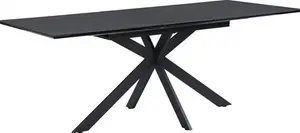 Varden Black Ceramic Extending Dining Table 6-8 Seater Modern - Daals - Dining Tables