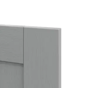 GoodHome Alpinia Matt slate grey wood effect Shaker Highline Cabinet door (W)250mm (H)715mm (T)18mm