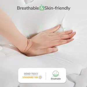 23cm  Cooling  Memory Foam Pocket Sprung Mattress Kingsize (5')