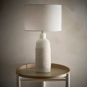 Aria 53cm Light Cream Ceramic Table Lamp