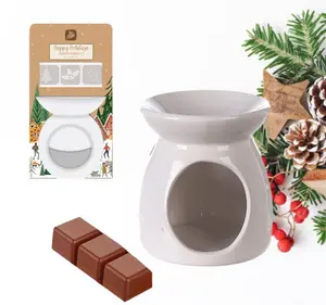 Christmas Wax Melts & Burner Set Happy Holidays Gingerbread Scented Wax