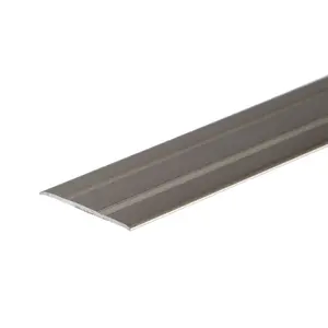 Anodised aluminium door floor bar edge trim threshold profile  930mm x 35mm a08 inox