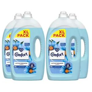 Comfort Fabric Conditioner Blue Skies, dermatologically tested, 2490ml, 83W, 4Pk