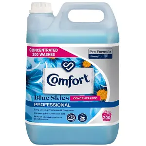 Comfort Professional Concentrate Blue Skies Fabric Softener 200 Washes 5L