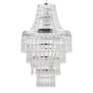 First Choice Lighting Chrome Tiered Chandelier Style Light Shade