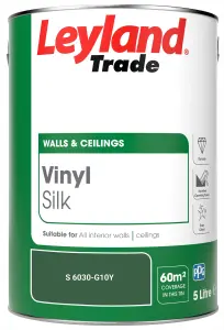 Leyland Trade Vinyl Silk Walls & Ceilings Emulsion Paint (S 6030-G10Y) - 5L