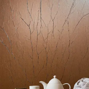 Galerie Natural Opulence Bronze Crinkle Effect Wallpaper Roll