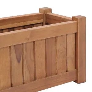 Berkfield Raised Bed 50x25x25 cm Solid Teak Wood