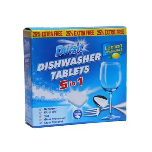 Duzzit Dishwasher Tablets 5 in 1, Lemon Fragrance (Pack of 3)