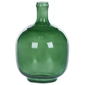 Decorative Vase PARATHA Glass Green