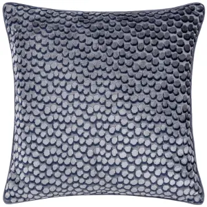 Hoem Lanzo Cut Velvet Piped Feather Filled Cushion