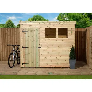 8 Ft. W x 4 Ft. D Shiplap Pent Wooden Shed