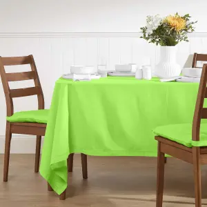 Homescapes Lime Green Tablecloth 178 x 300 cm