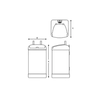 Santon Aquarius 7 Litre 1 Kw Vented Undersink Water Heater 94010009